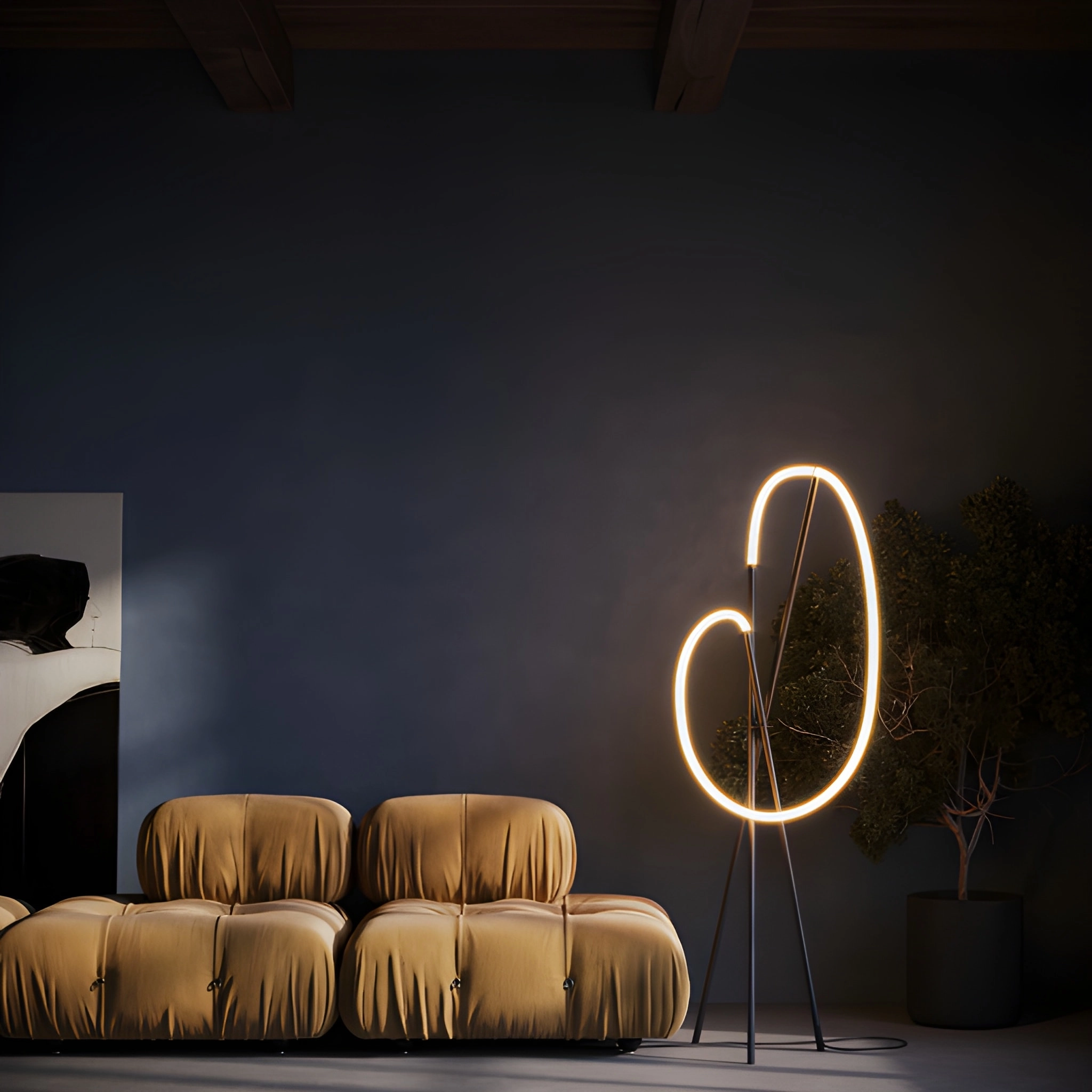crochet-bk-lampa-waz-swietlny-led-stojaca-slider-lamperiaconcept Lampa wąż świetlny z kolekcji Crochet to odpowiedź na potrzeby nowoczesnej i estetycznej formy lampy stojącej i najlepiej wyważonego miękkiego światła jakim jest wąż led od Maytoni.