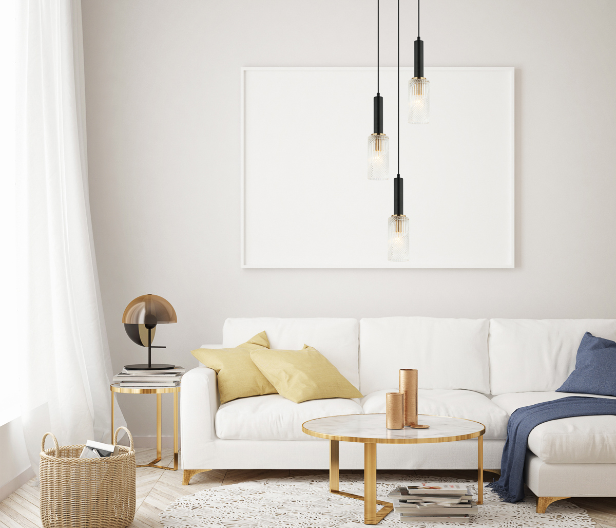 mock up poster frame in hipster interior background, Scandinavian style, 3D render, 3D illustration PND 43309 3 BK BR aranz