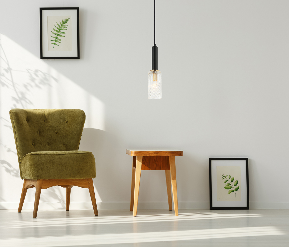White room with green armchair PND 43363 1 BK BR aranz