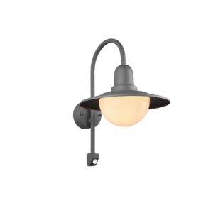 TRIO LIGHTING – NORMAN ANTHRACITE KINKIET ZEWNĘTRZNY RETRO Z CZUJNIKIEM RUCHU