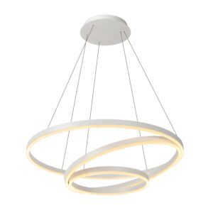 Lampa wisząca ringi Triniti to najlepszy pomysł na doskonałe oświetlenie nowoczesnego salonu. Sprawdzi się w każdym domu. Lampa 3 ringi Trinity posiada funcje ściemniania, dzięki temu daje wszechstronne zastosowanie i precyzyjne dopasowanie światła.