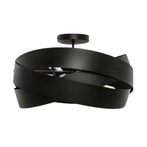 ZUMA LINE – TORNADO BLACK DUŻA METALOWA LAMPA SUFITOWA