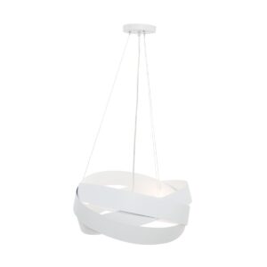 ZUMA LINE – TORNADO 50 WHITE LAMPA WISZĄCA METALOWY ABAŻUR