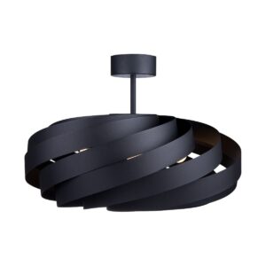 ZUMA LINE – VENTO BLACK DUŻA METALOWA LAMPA SUFITOWA