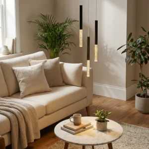 one 1 czarna lampa wiszaca babelki wizka lamperiaconcept