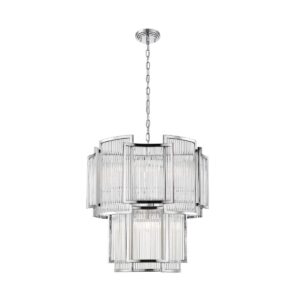 ZUMA LINE – SERGIO CHROME DUŻA LAMPA WISZĄCA DO SALONU