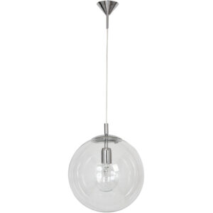 ARTERA – GLOBE CHROME LAMPA WISZĄCA PRZEZROCZYSTA KULA