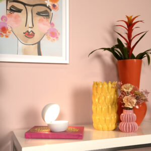 lampki na biurko dzieci - zamykana lampka Clipper white