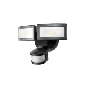 Duo PIR to kinkiet zewnętrzny z czujnikiem ruchu i zmierzchu który w pełni sprawdzi się jako oświetlenie zewnętrzne domu i obiektów firm lub magazynów. Jest to nowoczesny kinkiet nad garaż który posiada możliwości konfiguracji jak każdy nowoczesny naświetlacz LED.