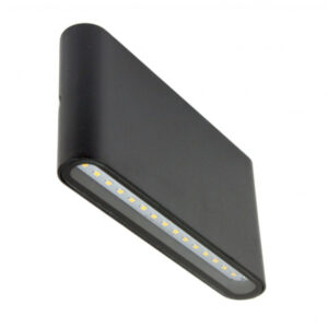 SU-MA - SLIM PŁASKI CZARNY KINKIET LED IP54