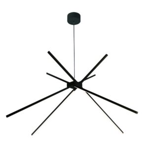 MAXLIGHT – SPIDER LAMPA WISZĄCA CZARNA PATYKI LED