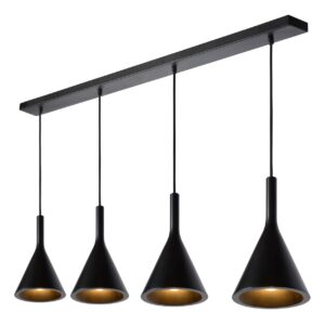 LUCIDE – GIPSY BLACK BETONOWE STOŻKI LAMPA NAD WYSPĘ