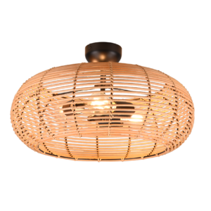 TRIO LIGHTING – INGA DUŻY PLAFON BOHO RATAN