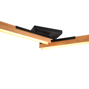 TRIO LIGHTING – KERALA DREWNIANY PLAFON LED BELKA