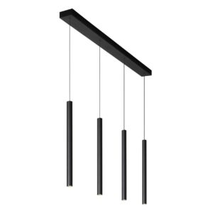 LUCIDE – LORENZ IV BLACK LAMPA WISZĄCA RURKI LED LISTWA