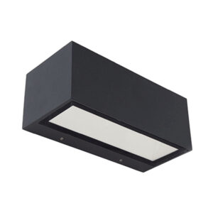 LUTEC – GEMINI BLACK 20W 3000K PROSTOKĄTNY KINKIET LED IP54