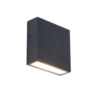 GEMINI XF BLACK ZEWNETRZNY KINKIET LED KWADRAT Z PRZESLONAMI koncept z oswietleniem lamperia