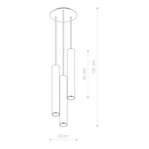 Nowodvorski Lighting outline with dimensions 8915