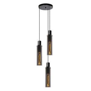 ORLANDO III RING LAMPA WISZACA NAD SZKLANE TUBY koncept z oswietleniem lamperia