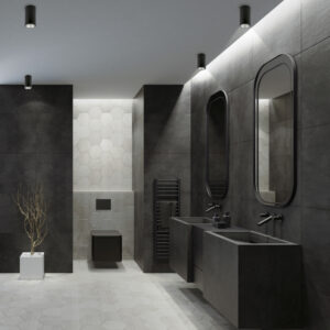 Punktowa lampa łazienkowa tuba IP - nowoczesna łazienka dla mężczyzny inspiracje