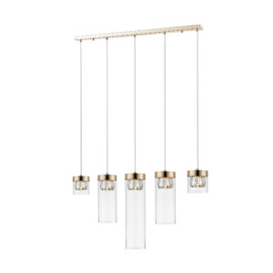 ZUMA LINE – GEM V GOLD LAMPA WISZĄCA SZKLANKI GLAMOUR