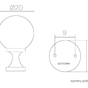 kule maly slupek ogrodowy wymiary lamperia concept