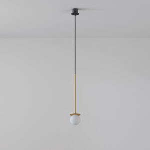 CLEONI – COTTON 200 I GOLD LAMPA WISZĄCA MAŁA KULKA