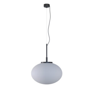CLEONI – OVO 400 BLACK LAMPA WISZĄCA OPAL OWAL