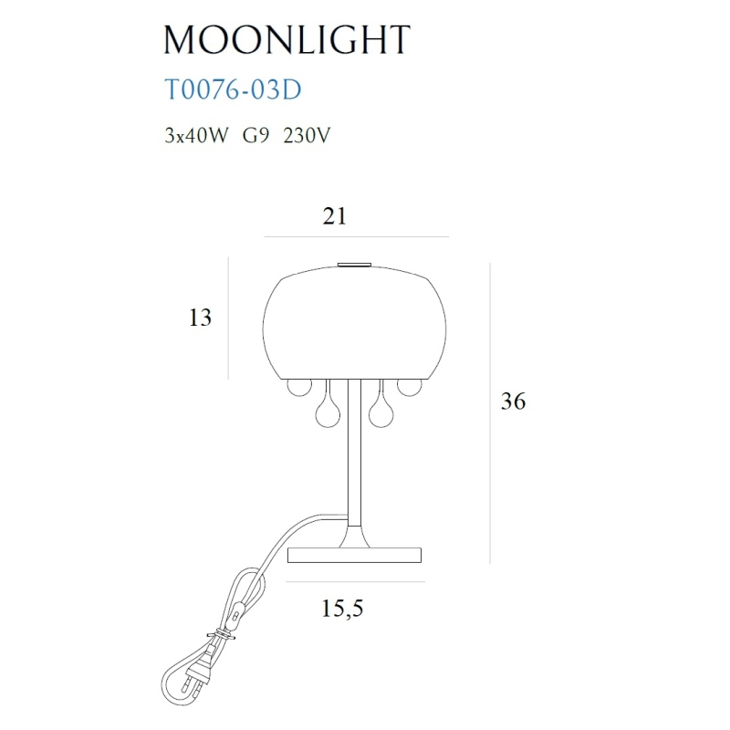 MOONLIGHT-TABLE-LAMPA-Z-ZAWIESZKAMI-lamperiaconcept MOONLIGHT TABLE LAMPA Z ZAWIESZKAMI lamperiaconcept