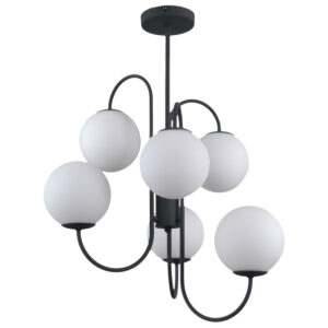 ITALUX – GELA BLACK LAMPA WISZĄCA ZE SZKŁA