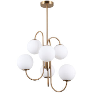 ITALUX – GELA GOLD LAMPA WISZĄCA ZE SZKŁA