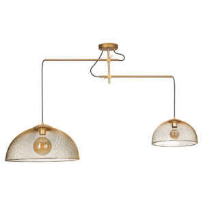 MAXLIGHT – CONCEPT GOLD MATT LAMPA WISZĄCA Z DROBNEJ SIATECZKI