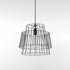 SOLLUX – GATE BLACK LAMPA DRUCIANA WISZĄCA 3D