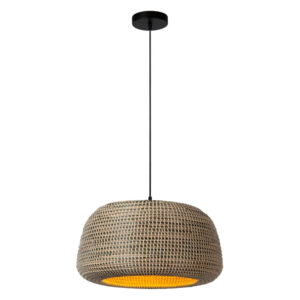maduka lampa z trawy morskiej koncept z oswietleniem lamperia