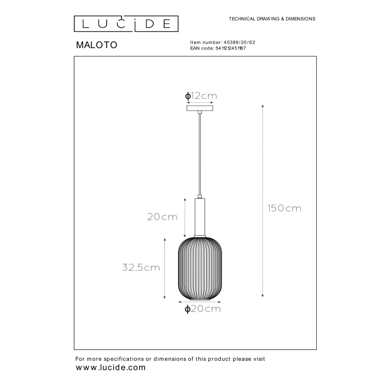 maloto-1L-lampa-ryflowana-wymiary-lamperiaconcept maloto 1L lampa ryflowana wymiary lamperiaconcept