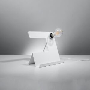 SOLLUX – INCLINE WHITE METALOWA LAMPKA NOCNA MODERN