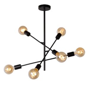 LUCIDE – LESTER PROSTA LAMPA SUFITOWA Z RUCHOMYMI RAMIONAMI