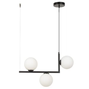 SIGMA LIGHTING – ANDY III BLACK LAMPA WISZĄCA KULKI OPAL
