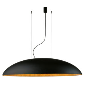 NOWODVORSKI – CANOE BLACK-GOLD OWALNA LAMPA WISZĄCA Z ŻYWICY