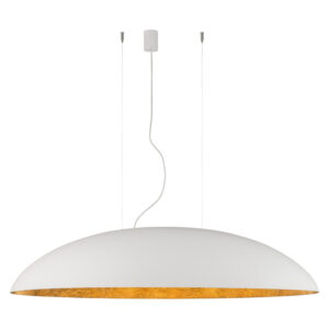 NOWODVORSKI – CANOE WHITE-GOLD OWALNA LAMPA WISZĄCA Z ŻYWICY