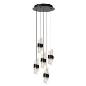 LUCIDE – KLIGANDE V BLACK KASKADOWA LAMPA WISZĄCA LED
