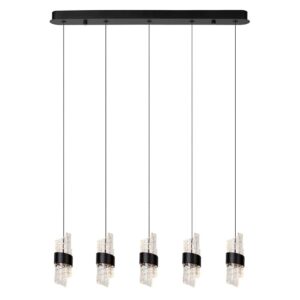 LUCIDE – KLIGANDE V BLACK LAMPA WISZĄCA LED NAD WYSPĘ