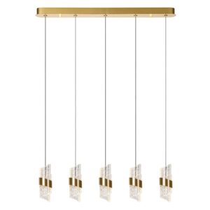 kligande 5 gd szklana lampa led nad stol lamperiaconcept