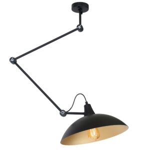 ARTERA – MELOS BLACK GOLD NOŻYCOWA LAMPA LOFT NA WYSIĘGNIKU