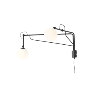 ARTERA – SOHO GLASS WALL II BLACK LAMPA Z KABLEM