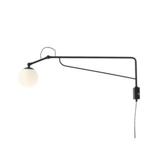 ARTERA – SOHO GLASS WALL LONG BLACK LAMPA Z KABLEM