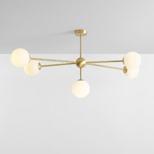 ARTERA – MAXIMA PEARL V BRASS LAMPA SUFITOWA Z DŁUGIMI RAMIONAMI