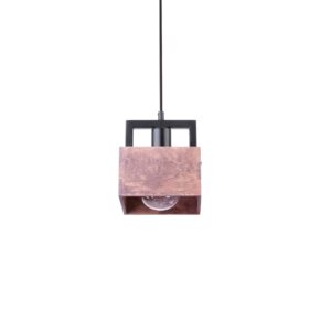 SIGMA LIGHTING – DAKOTA I LAMPA WISZĄCA DREWNIANY BOX