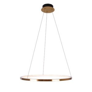 MAXLIGHT – QUEEN 50 SZCZOTKOWANA LAMPA WISZĄCA PIERŚCIEŃ LED