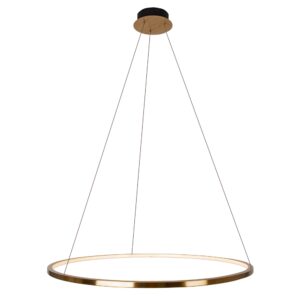 MAXLIGHT – QUEEN 70 SZCZOTKOWANA LAMPA WISZĄCA PIERŚCIEŃ LED